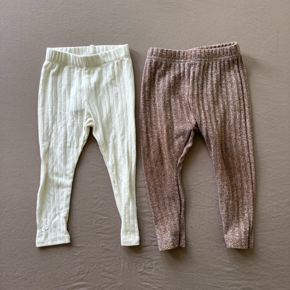 Baby Toddler Ribbed Leggings Bundle - Picture 5 of 11